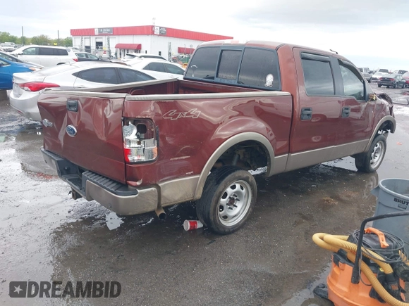2005 Ford F-150 XLT with VIN 1FTPW14545KC40740, listed as a IAAI auction lot 41932653 with 164,641 mi miles. Bid and sale history available at carsss.com. Image 4.
