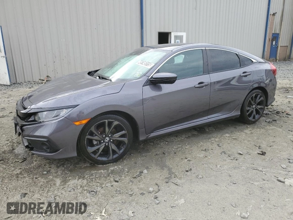 2021 Honda Civic Sport with VIN 2HGFC2F87MH544279, listed as a Copart auction lot 49745115 with 73,822 mi miles and Clean Title. Bid and sale history available at DreamBid. Image 1.