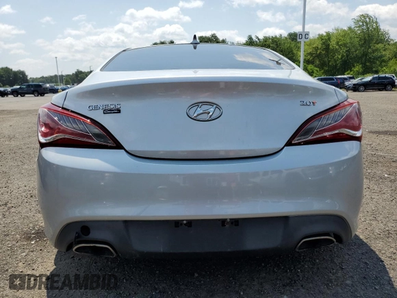 2013 Hyundai Genesis Coupe Premium with VIN KMHHT6KD3DU086153, listed as a Copart auction lot 61784265 with 101,966 mi miles and Clean title. Bid and sale history available at DreamBid. Image 6.