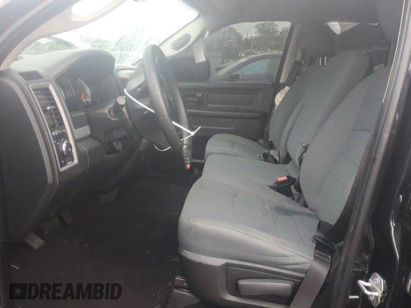 2018 Ram 1500 Express with VIN 1C6RR7FT8JS277905, listed as a Copart auction lot 57579305 with 76,450 mi miles and Salvage title. Bid and sale history available at DreamBid. Image 7.