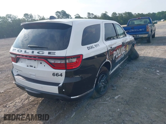 2024 Dodge Durango Special Service with VIN 1C4SDJFT2RC213662, listed as a IAAI auction lot 42074058 with 1,238 mi miles and . Bid and sale history available at DreamBid. Image 4.