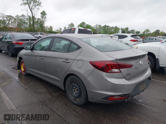 2020 Hyundai Elantra SE with VIN KMHD74LF5LU022637, listed as a IAAI auction lot 41946099 with 20,482 mi miles. Bid and sale history available at carsss.com. Image 3.
