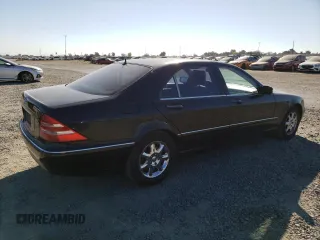 2000 Mercedes-Benz S-Class with VIN WDBNG70J9YA057014, listed as a Copart auction lot 76177854 with 0 mi miles and Clean Title. Bid and sale history available at carsss.com. Image 3.