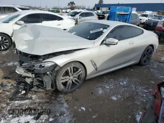 2022 BMW 8 Series 840i with VIN WBAAE2C02NCH19883, listed as a Copart auction lot 45468945 with 0 mi miles and Clean Title. Bid and sale history available at carsss.com. Image 1.