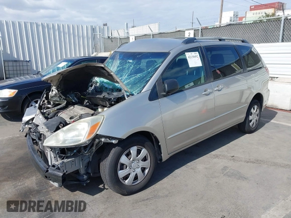 2005 Toyota Sienna CE with VIN 5TDZA23C95S261007, listed as a IAAI auction lot 42130492 with 215,717 mi miles and . Bid and sale history available at DreamBid. Image 2.