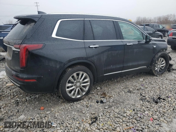 2023 Cadillac XT6 AWD Premium Luxury with VIN 1GYKPDRS2PZ192974, listed as a Copart auction lot 46724945 with 29,455 mi miles and Salvage Title. Bid and sale history available at carsss.com. Image 3.