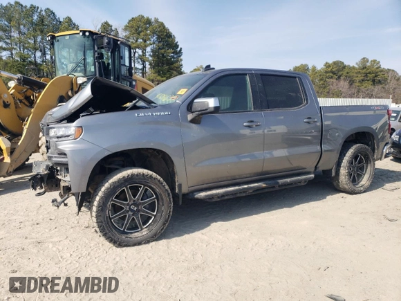 2020 Chevrolet Silverado 1500 LT with VIN 3GCUYDED0LG157850, listed as a Copart auction lot 47011635 with 159,643 mi miles and Salvage Title. Bid and sale history available at DreamBid. Image 1.