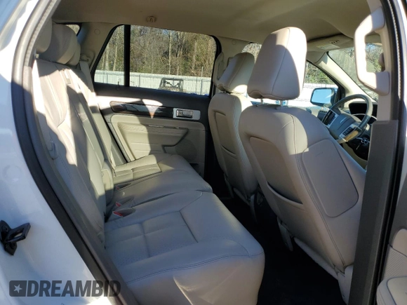 2009 Lincoln MKX with VIN 2LMDU68C59BJ11520, listed as a Copart auction lot 86328924 with 130,847 mi miles and Non Repairable. Bid and sale history available at DreamBid. Image 11.