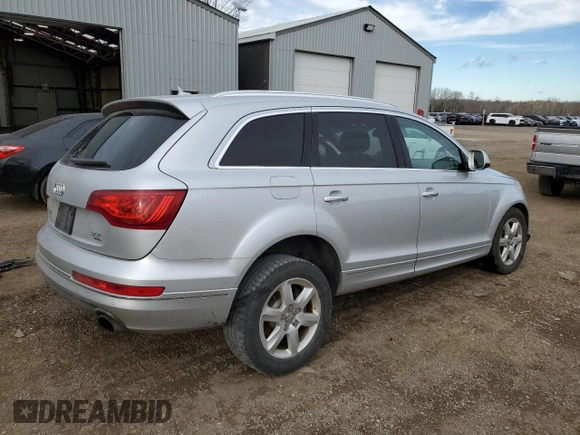 2013 Audi Q7 3.0L with VIN WA1CGCFE7DD009901, listed as a Copart auction lot 78799064 with 185,643 mi miles and Clean Title. Bid and sale history available at carsss.com. Image 3.