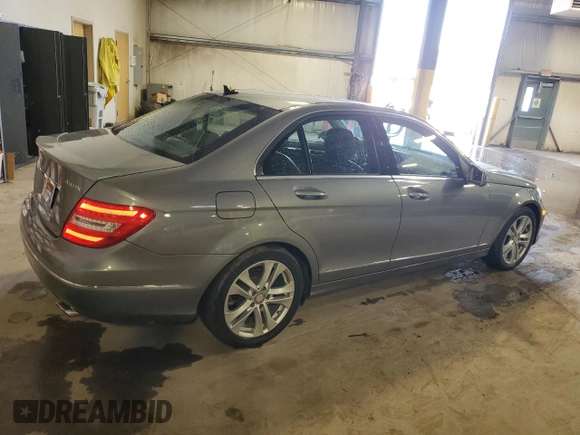 2012 Mercedes-Benz C 300 Sport with VIN WDDGF8BB1CA647084, listed as a Copart auction lot 53452325 with 95,059 mi miles and Salvage Title. Bid and sale history available at DreamBid. Image 3.