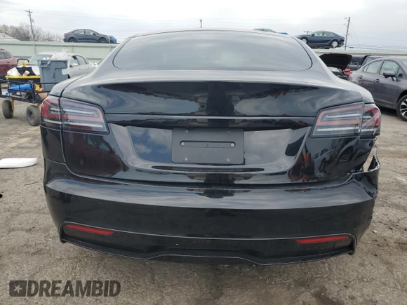 2024 Tesla Model S with VIN 5YJSA1E51RF533876, listed as a Copart auction lot 53081195 with Not provided miles and Salvage title. Bid and sale history available at DreamBid. Image 6.