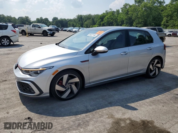 2022 Volkswagen Golf GTI SE with VIN WVWN87CD3NW125990, listed as a Copart auction lot 59822194 with 37,573 mi miles and Salvage Title. Bid and sale history available at carsss.com. Image 1.