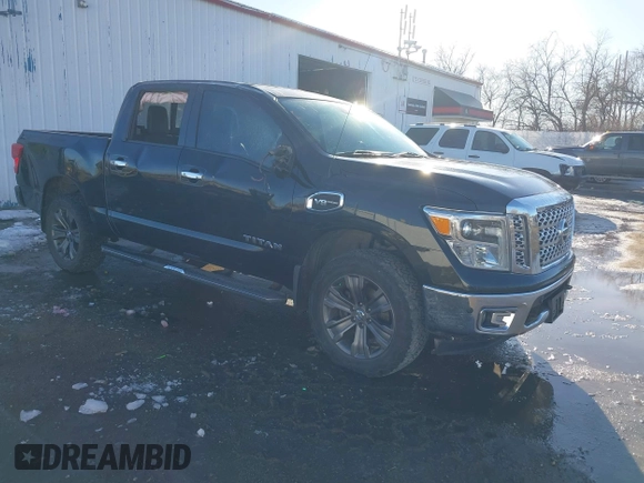 2017 Nissan Titan SV with VIN 1N6AA1E50HN505382, listed as a IAAI auction lot 41414112 with 89,536 mi miles and . Bid and sale history available at DreamBid. Image 1.