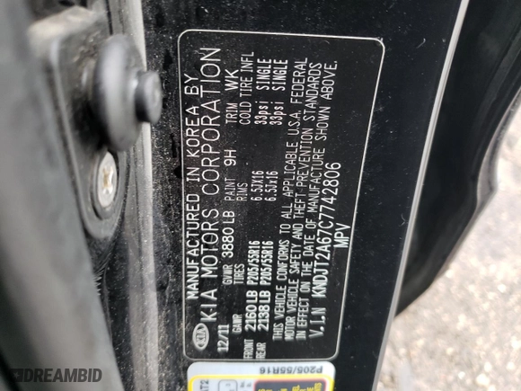 2012 Kia Soul + with VIN KNDJT2A67C7742806, listed as a Copart auction lot 50065265 with 149,660 mi miles and Salvage Title. Bid and sale history available at carsss.com. Image 13.
