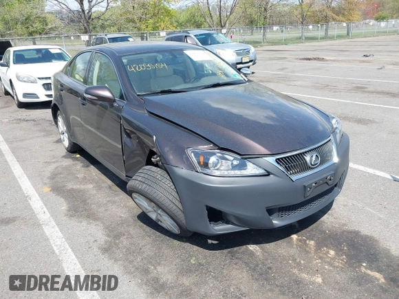 2012 Lexus IS 250 with VIN JTHCF5C22C5058607, listed as a IAAI auction lot 42055154 with 205,661 mi miles and . Bid and sale history available at DreamBid. Image 1.