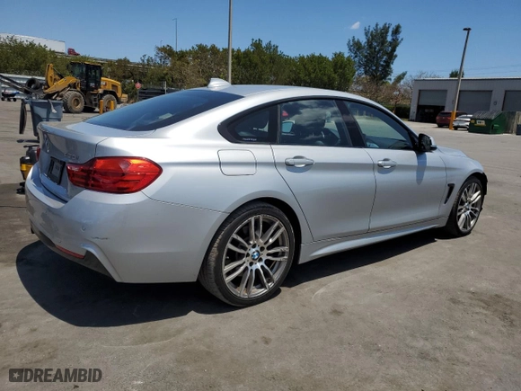 2017 BMW 4 Series 430i with VIN WBA4F7C52HG438227, listed as a Copart auction lot 52715085 with 87,686 mi miles and Salvage Title. Bid and sale history available at carsss.com. Image 3.