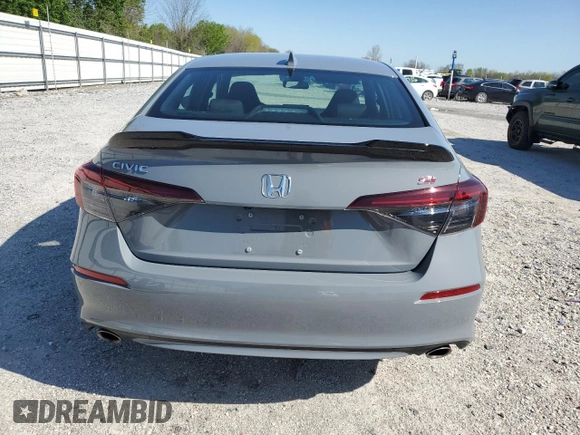 2025 Honda Civic Si with VIN 2HGFE1E59SH474101, listed as a Copart auction lot 51565695 with 6,988 mi miles and Salvage title. Bid and sale history available at DreamBid. Image 6.