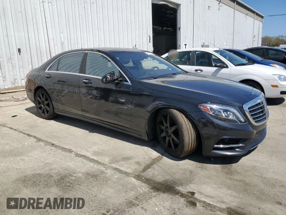 2016 Mercedes-Benz S-Class S 550 with VIN WDDUG8FB0GA216428, listed as a Copart auction lot 53065155 with 105,504 mi miles and Salvage Title. Bid and sale history available at carsss.com. Image 4.