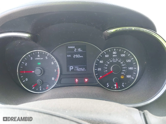 2014 Kia Forte LX with VIN KNAFK4A66E5179618, listed as a IAAI auction lot 41718330 with 115,052 mi miles. Bid and sale history available at carsss.com. Image 7.