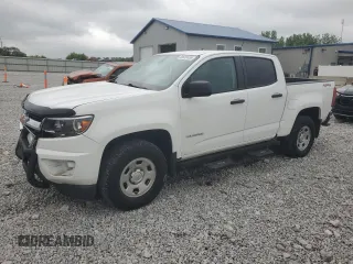 2020 Chevrolet Colorado 4WD Work Truck with VIN 1GCGTBEN4L1242360, listed as a Copart auction lot 58820455 with 29,208 mi miles and Salvage title. Bid and sale history available at DreamBid. Image 1.