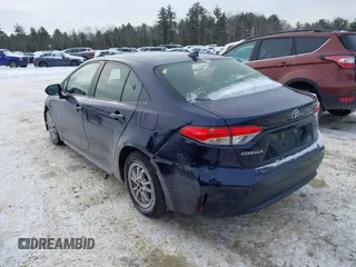 2022 Toyota Corolla Hybrid LE with VIN JTDEAMDEXNJ048722, listed as a IAAI auction lot 41383037 with 72,878 mi miles. Bid and sale history available at carsss.com. Image 3.