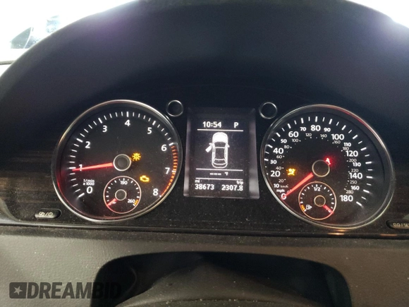 2017 Volkswagen CC 2.0T Sport with VIN WVWKP7AN1HE501825, listed as a Copart auction lot 64231233 with 38,673 mi miles and Salvage Title. Bid and sale history available at carsss.com. Image 9.