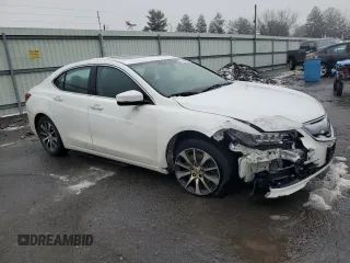 2017 Acura TLX with VIN 19UUB1F38HA003433, listed as a Copart auction lot 44388555 with 129,751 mi miles and Salvage Title. Bid and sale history available at carsss.com. Image 4.
