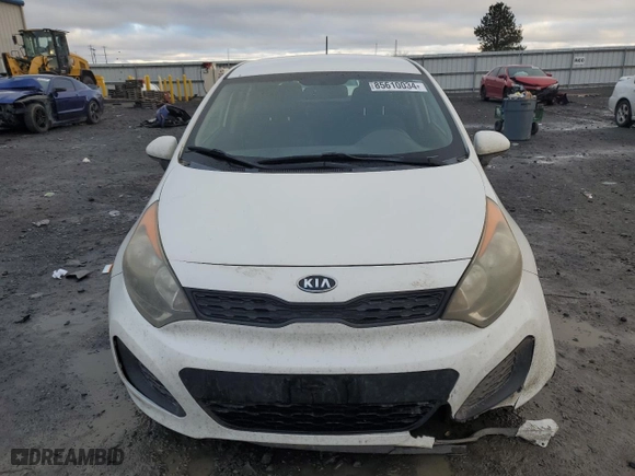 2013 Kia Rio SX with VIN KNADM5A30D6110381, listed as a Copart auction lot 85610034 with 161,673 mi miles and Salvage Title. Bid and sale history available at carsss.com. Image 5.