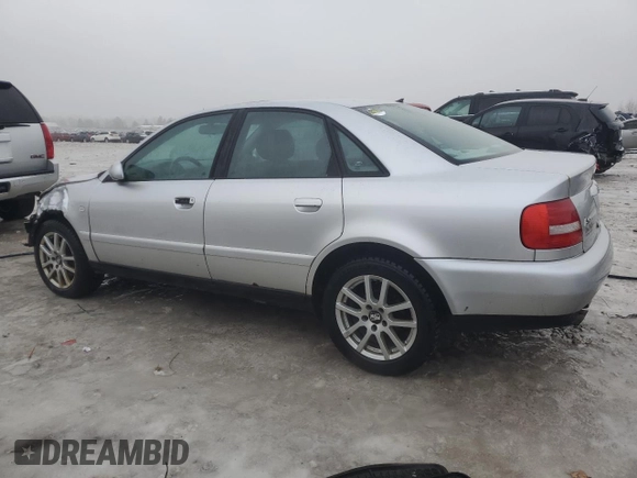 2001 Audi A4 с VIN WAUDC68D61A003383, выставлен на аукционе Copart как лот 85887854 с пробегом 276 900 миль миль и Чистый • Clean title. История ставок и продаж доступна на DreamBid. Изображение 2.