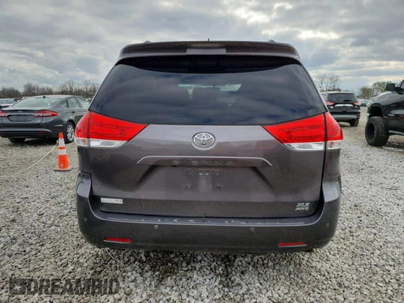 2011 Toyota Sienna XLE with VIN 5TDDK3DC4BS005526, listed as a Copart auction lot 51244785 with Not Provided miles and Salvage Title. Bid and sale history available at DreamBid. Image 6.