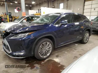 2022 Lexus RX with VIN 2T2JGMDA4NC081703, listed as a Copart auction lot 68204632 with 7,944 mi miles. Bid and sale history available at carsss.com. Image 1.