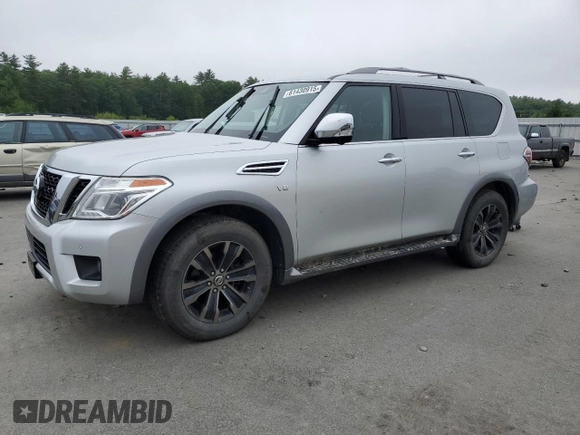 2018 Nissan Armada SL z VIN JN8AY2NC5J9553496, wystawiony jako Copart lot #61430915 z przebiegiem 150 506 mil mil oraz Czysty tytuł • Clean title. Historia ofert i sprzedaży dostępna na DreamBid. Obrazek 1.