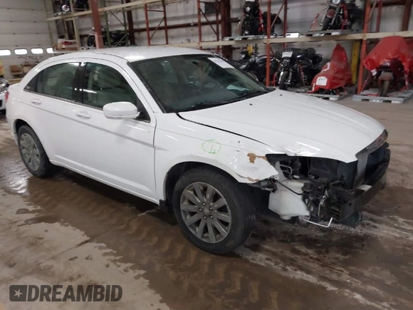 2013 Chrysler 200 Touring with VIN 1C3CCBBB2DN592416, listed as a IAAI auction lot 41732350 with 121,579 mi miles and . Bid and sale history available at carsss.com. Image 1.
