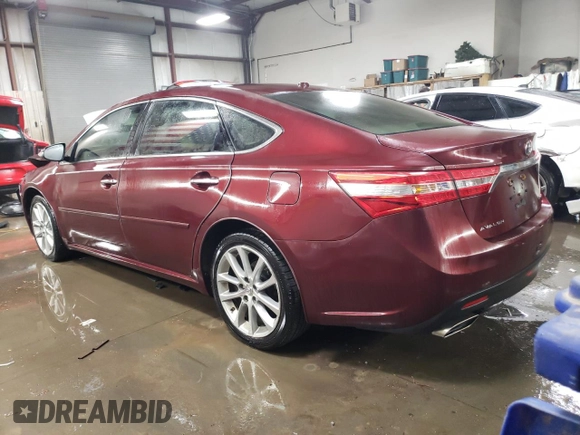 2014 Toyota Avalon Limited with VIN 4T1BK1EB4EU100567, listed as a Copart auction lot 88727145 with 36,930 mi miles and Salvage Title. Bid and sale history available at carsss.com. Image 2.