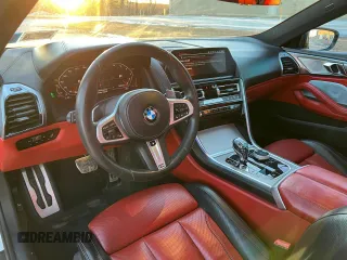 2019 BMW 8 Series M850i xDrive with VIN WBABC4C59KBU95625, listed as a Copart auction lot 43650255 with 64,452 mi miles and Clean Title. Bid and sale history available at DreamBid. Image 9.