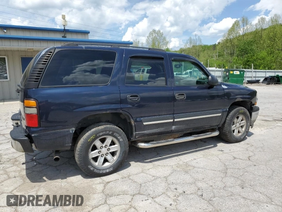 2005 Chevrolet Tahoe LS z VIN 1GNEK13T55J220027, wystawiony jako Copart lot #55287955 z przebiegiem 143 271 mil mil oraz Szkoda całkowita • Salvage title. Historia ofert i sprzedaży dostępna na DreamBid. Obrazek 3.