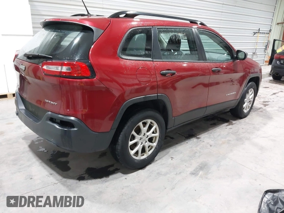2015 Jeep Cherokee Sport with VIN 1C4PJMAB8FW719652, listed as a IAAI auction lot 41475308 with 247,960 mi miles. Bid and sale history available at carsss.com. Image 4.