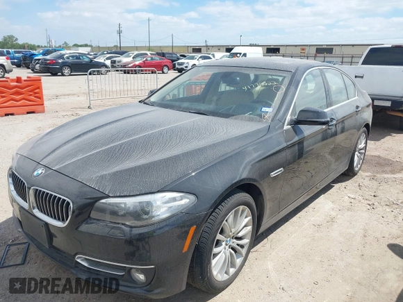 2014 BMW 5 Series 528i with VIN WBA5A5C50ED508666, listed as a IAAI auction lot 41776222 with 119,382 mi miles. Bid and sale history available at carsss.com. Image 2.