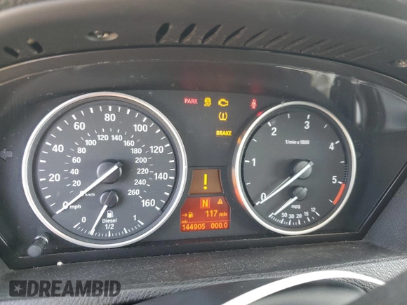 2012 BMW X5 35d with VIN 5UXZW0C54CL670228, listed as a Copart auction lot 53079785 with 144,905 mi miles and Clean title. Bid and sale history available at DreamBid. Image 9.