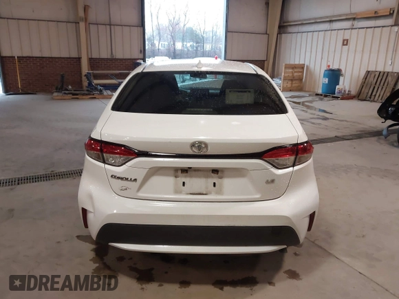 2020 Toyota Corolla LE with VIN JTDEPRAE6LJ079575, listed as a IAAI auction lot 41718157 with 165,955 mi miles. Bid and sale history available at carsss.com. Image 16.