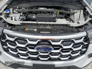2025 Ford Explorer Platinum with VIN 1FMWK8HC6SGB57457, listed as a Copart auction lot 53721195 with 4,956 mi miles and Salvage title. Bid and sale history available at DreamBid. Image 12.