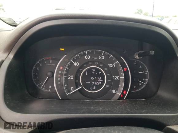 2013 Honda CR-V EX-L z VIN 5J6RM4H77DL001777, wystawiony jako Copart lot #54986735 z przebiegiem 157 113 mil mil oraz Szkody całkowita. Historia ofert i sprzedaży dostępna na DreamBid. Obrazek 9.