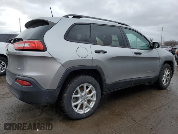 2017 Jeep Cherokee Sport z VIN 1C4PJMAB2HW590570, wystawiony jako Copart lot #49891395 z przebiegiem 146 851 mil mil oraz Szkoda całkowita • Salvage title. Historia ofert i sprzedaży dostępna na DreamBid. Obrazek 3.