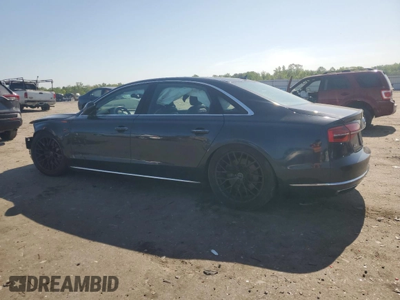 2015 Audi A8 3.0T with VIN WAU3GAFD2FN039318, listed as a Copart auction lot 54906635 with 146,767 mi miles and Salvage Title. Bid and sale history available at DreamBid. Image 2.