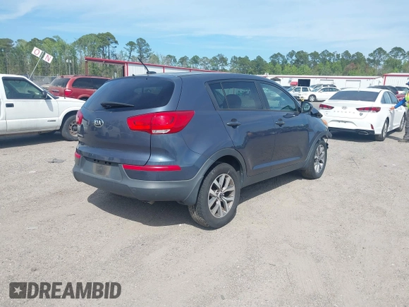 2015 Kia Sportage LX with VIN KNDPB3AC9F7757711, listed as a IAAI auction lot 41759749 with 179,111 mi miles and . Bid and sale history available at DreamBid. Image 4.