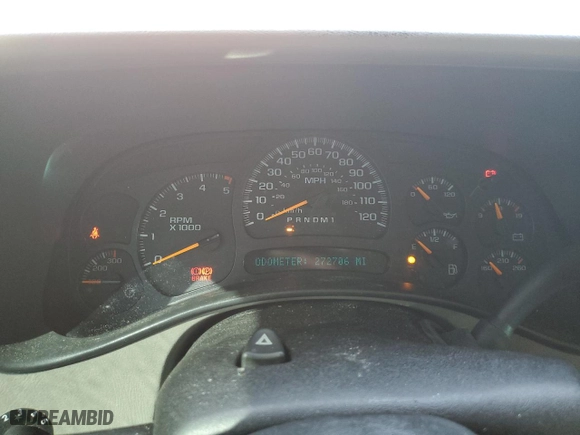 2007 Chevrolet Silverado 2500HD Classic LT1 with VIN 1GCHK23DX7F184295, listed as a Copart auction lot 52754885 with 272,706 mi miles and Salvage Title. Bid and sale history available at carsss.com. Image 9.