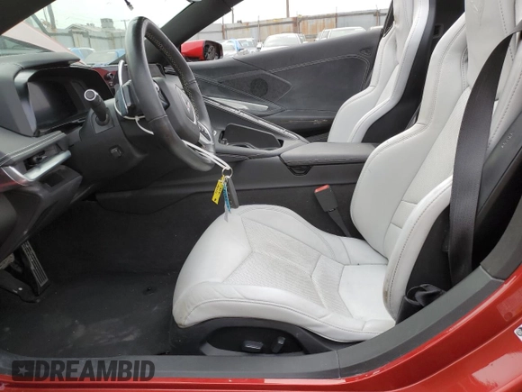 2021 Chevrolet Corvette 1LT with VIN 1G1YA3D41M5107008, listed as a Copart auction lot 83489444 with 23,484 mi miles and Salvage Title. Bid and sale history available at carsss.com. Image 7.