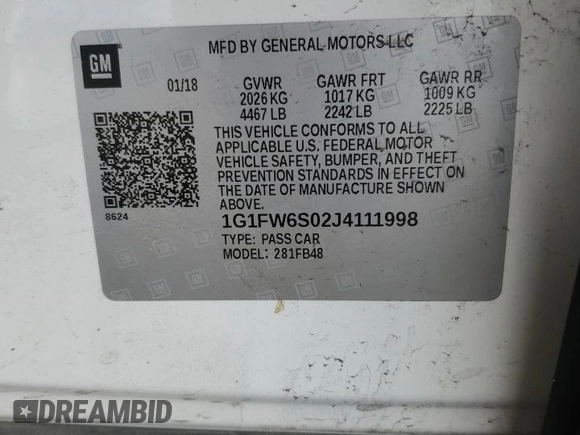 2018 Chevrolet Bolt EV LT z VIN 1G1FW6S02J4111998, wystawiony jako Copart lot #51325275 z przebiegiem 28 541 mil mil oraz Szkoda całkowita • Salvage title. Historia ofert i sprzedaży dostępna na DreamBid. Obrazek 15.