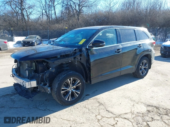2019 Toyota Highlander LE with VIN 5TDBZRFH0KS964145, listed as a IAAI auction lot 41390943 with 127,163 mi miles and . Bid and sale history available at DreamBid. Image 18.