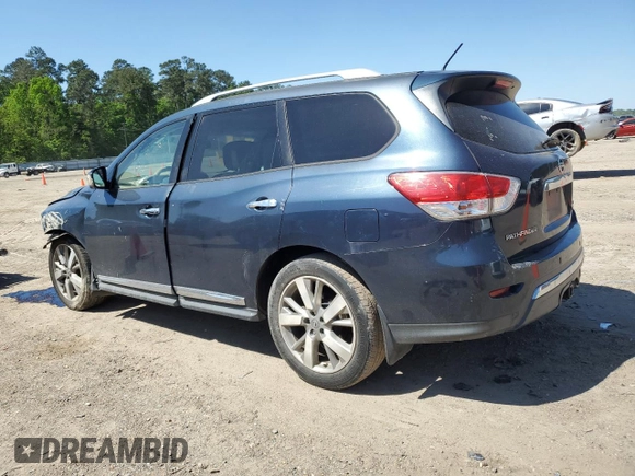 2014 Nissan Pathfinder Platinum with VIN 5N1AR2MM9EC662373, listed as a Copart auction lot 52448945 with 170,489 mi miles and Salvage Title. Bid and sale history available at carsss.com. Image 2.